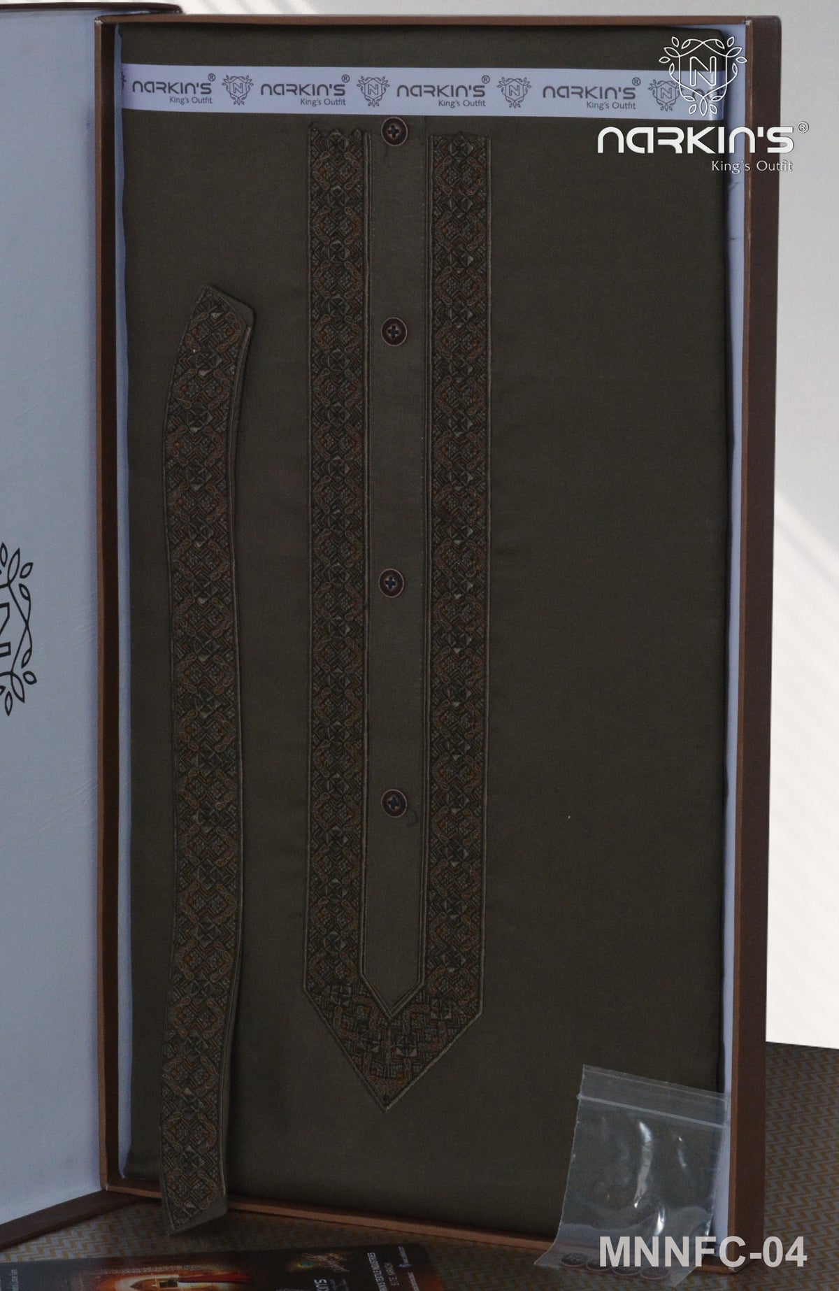 Formal Cotton Embroidered Shalwar Kameez'21 By Narkins Men